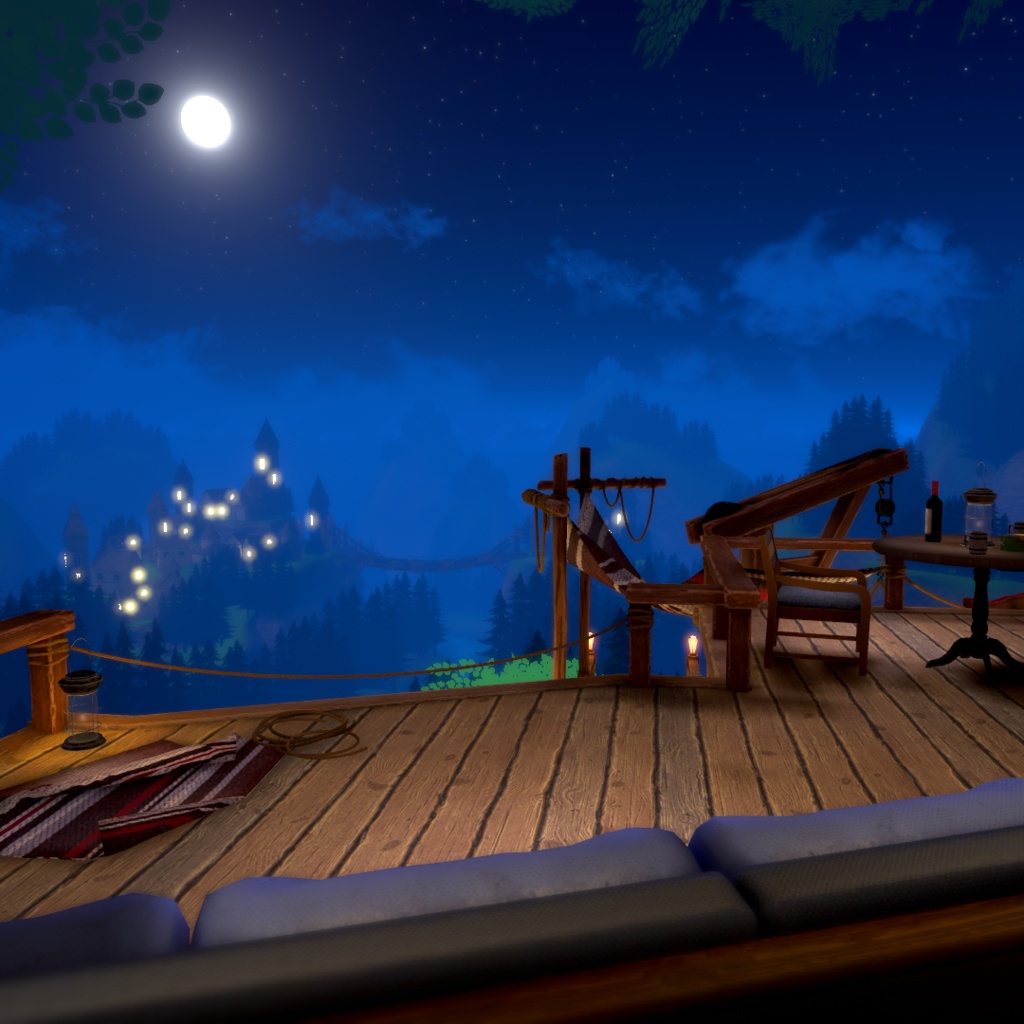 【VRchat対応ワールド】Moonlit Perch