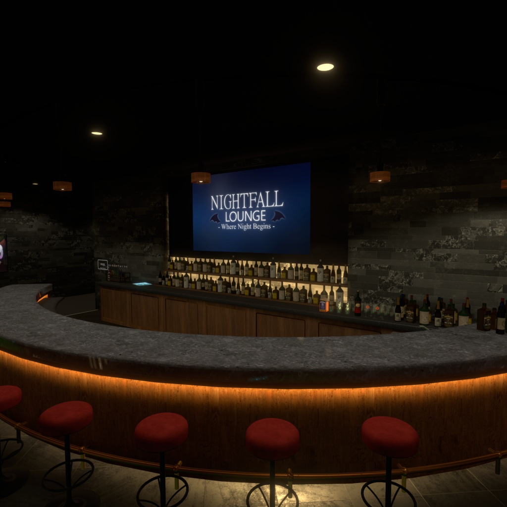 【VRchat対応ワールド】Nightfall Lounge