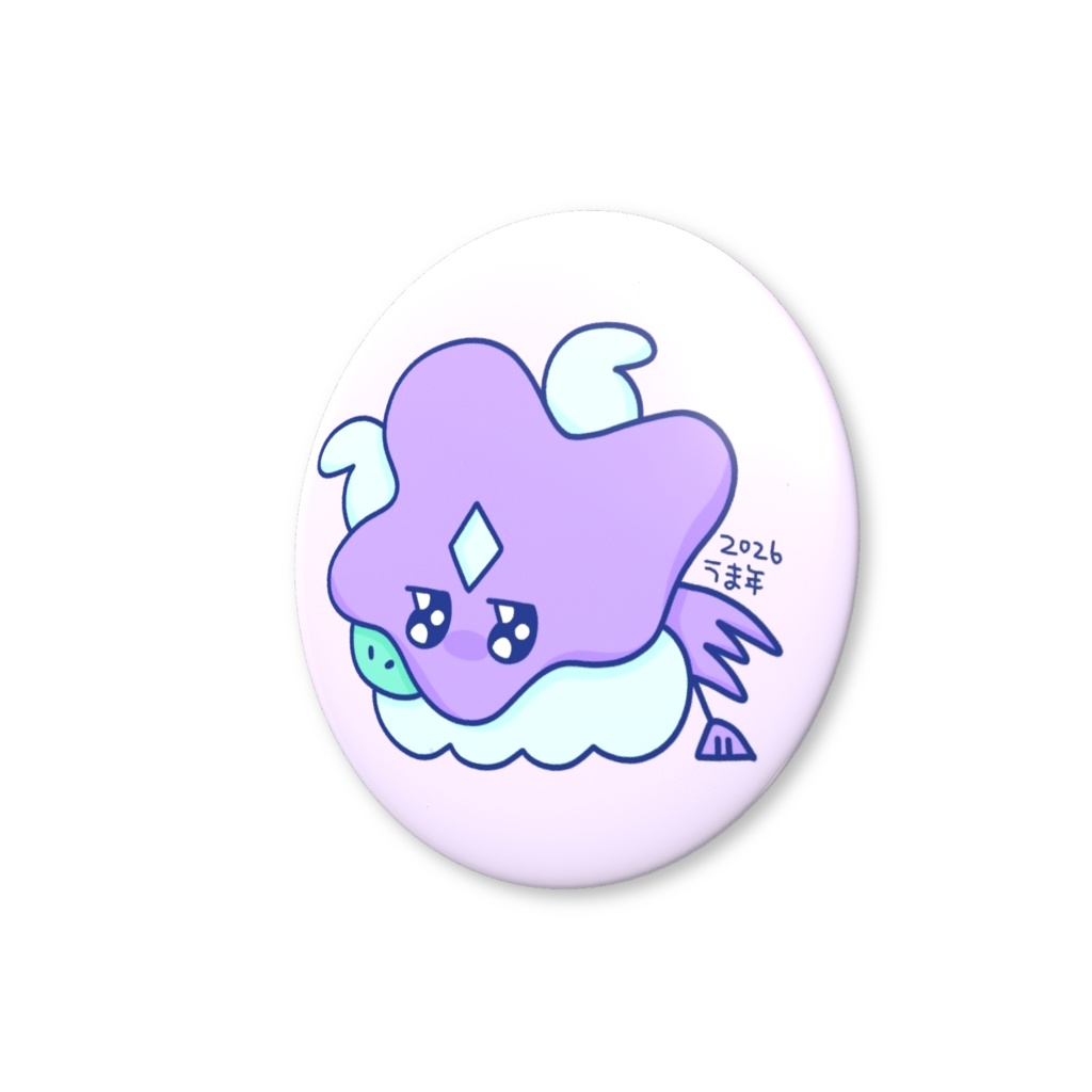 《2025/12》うま年缶バッジ