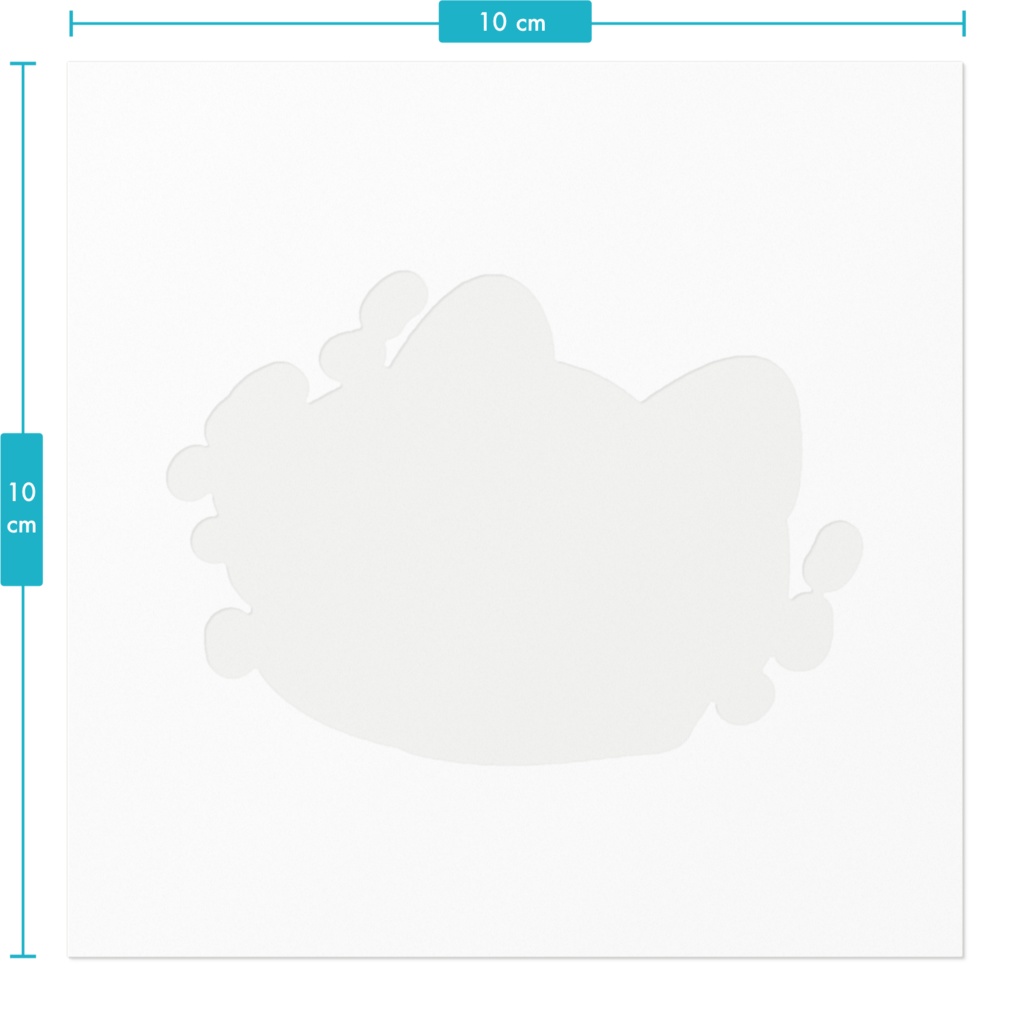 毛玉ステッカー(ふちホワイト)