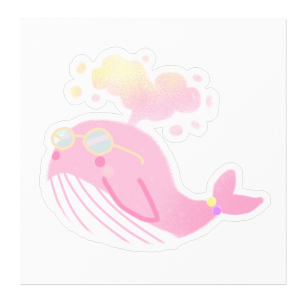 うちゅうくじらステッカー