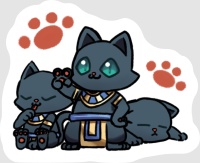 ステッカー ねこちゅわぁ〜ん