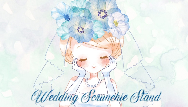 花嫁さんのシュシュスタンド(アクリルスタンド)