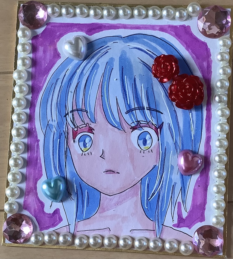 青髪の女の子