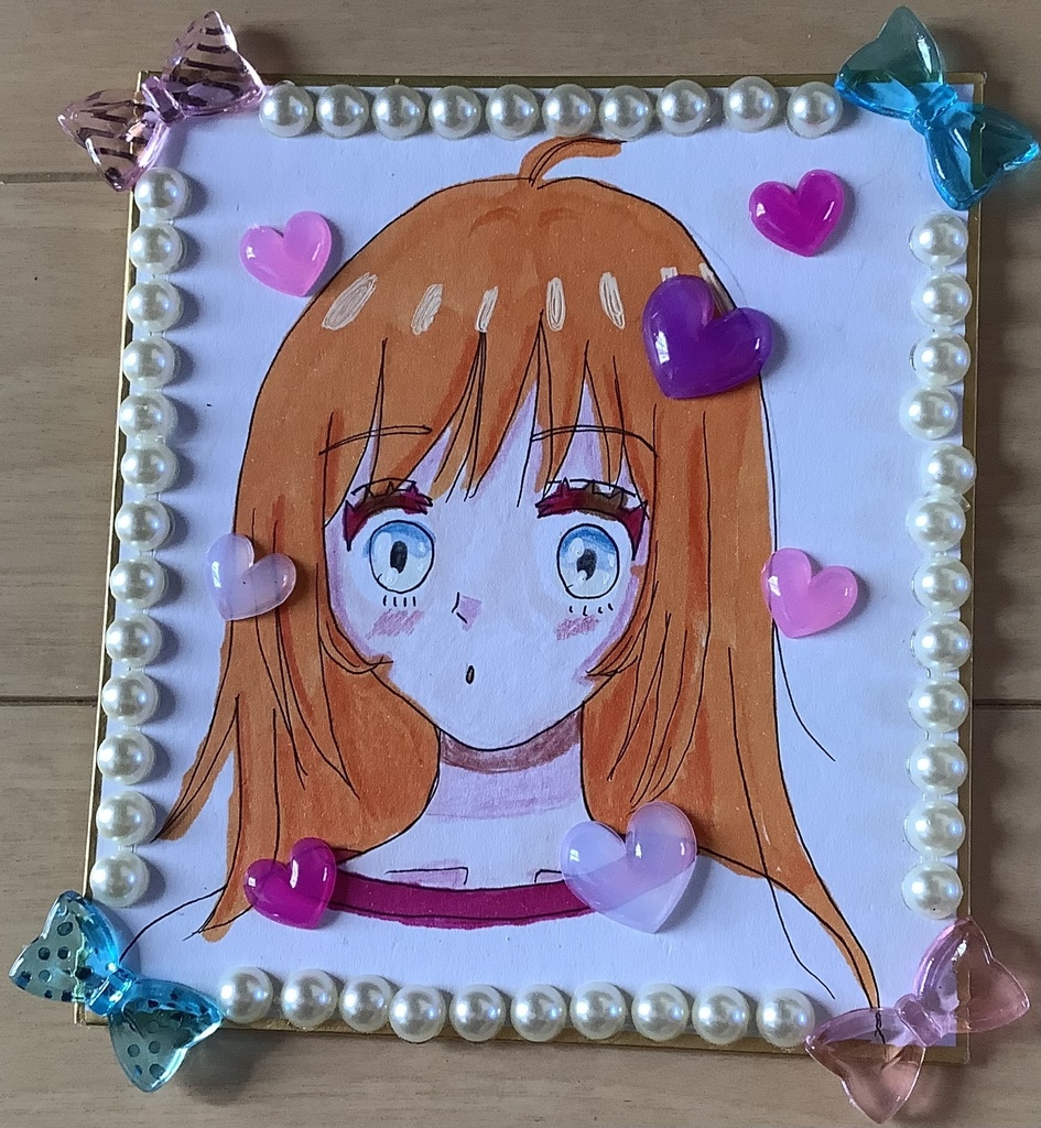 オレンジ髪の女の子