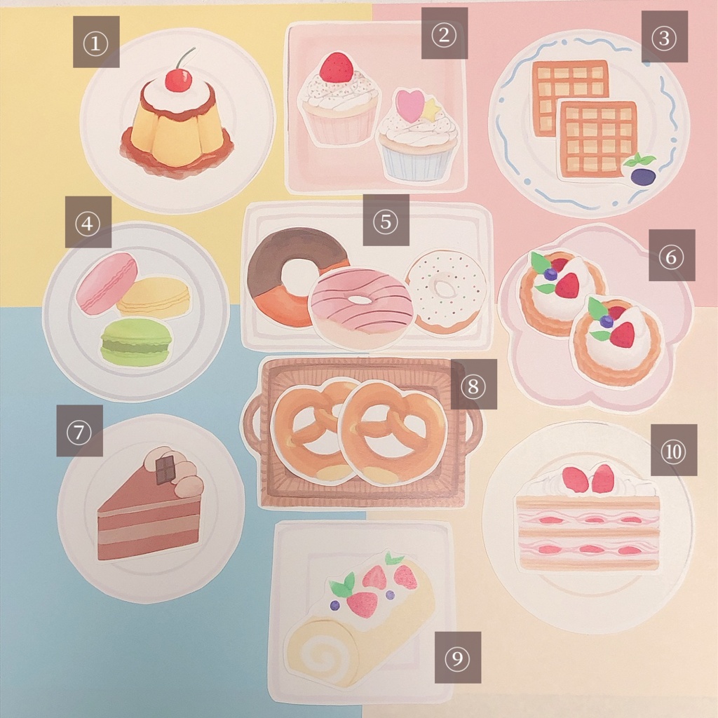 【シール】洋菓子