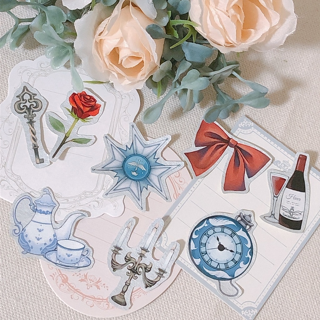 【創作雑貨】思い出のフレークシール