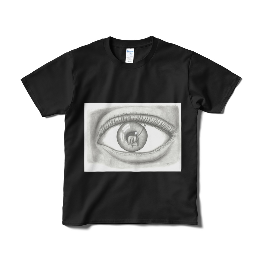 u8 「is mine」黒Tシャツ
