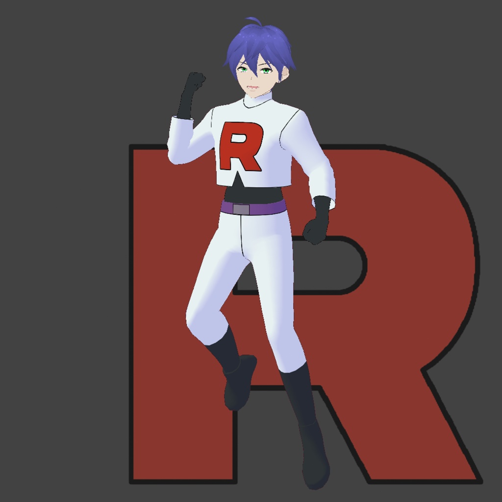 [VRoid] Team Rocket James Outfit