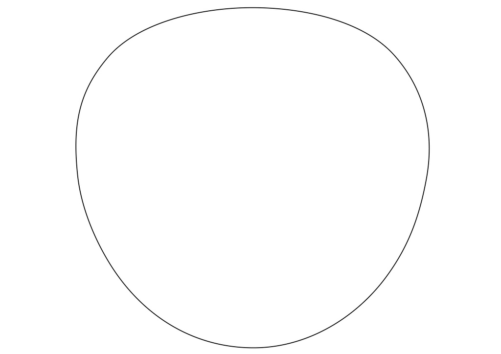 【フリー素材】うちわ 型紙 A3　素材