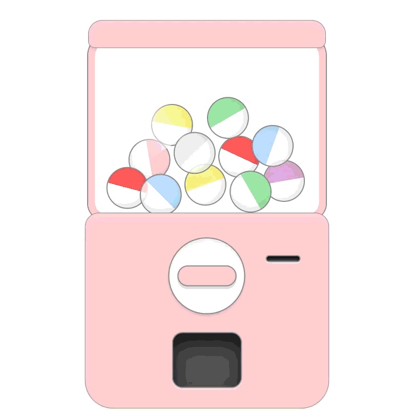 【OBS用/HTML】ゆめかわ画像ガチャマシーン︱マシュマロ・画像表示ツール|かぶりなし・ランダムモード搭載(全8色)