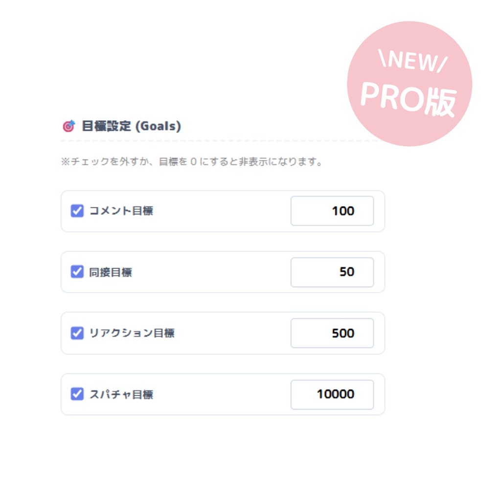 【わんコメ連携】ガラス風配信ステータスパネル / コメント・同接・リアクション・スパチャ表示【OBS配信素材】