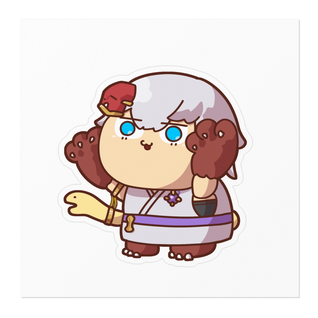 鵺 デフォルメステッカー