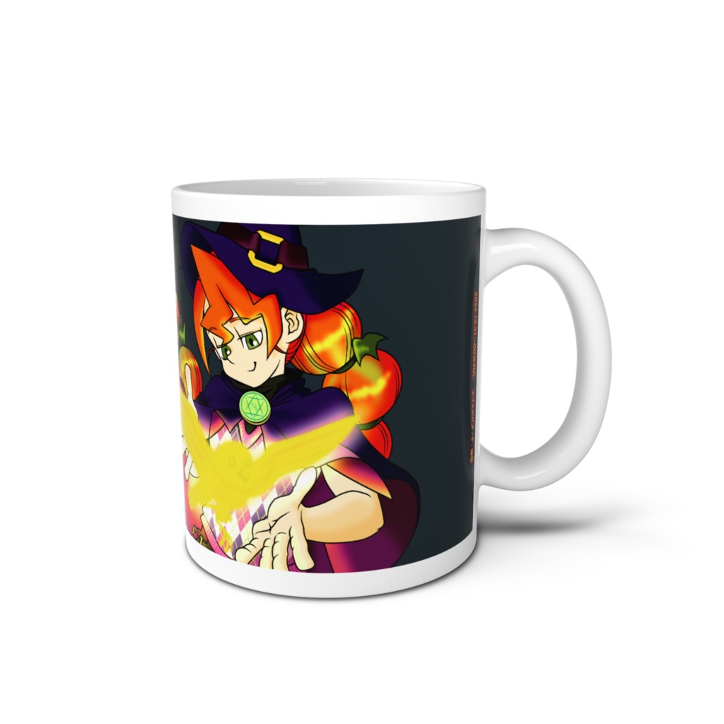 【創作OC】ユフォルビア・F・幽邸くん【ハロウィンマグカップ】