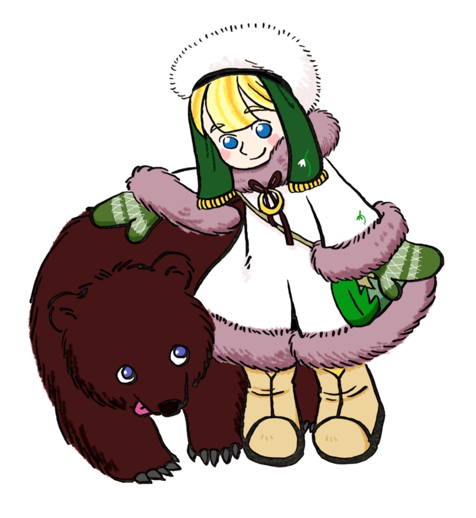 【絵みくじステッカー】春分ブリギッドシリーズ