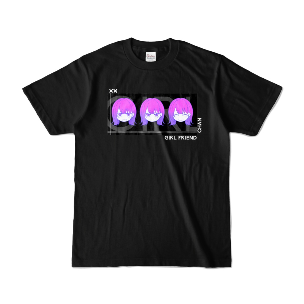 彼女ちゃんTシャツ 黒ver