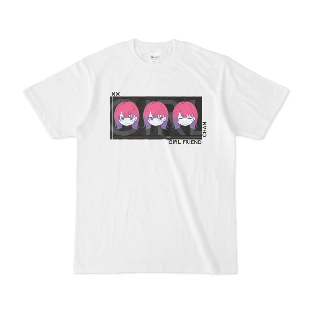 彼女ちゃんTシャツ 白ver