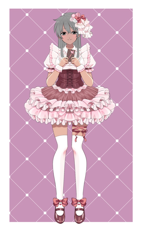 フリルがいっぱい可愛いドレス