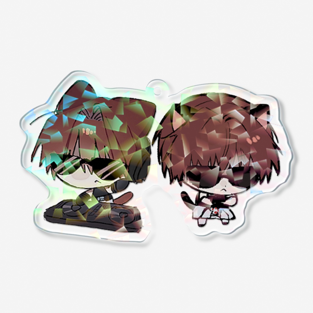 ノリノリねこはらだギラギラアクキー