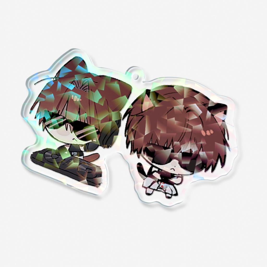 ノリノリねこはらだギラギラアクキー