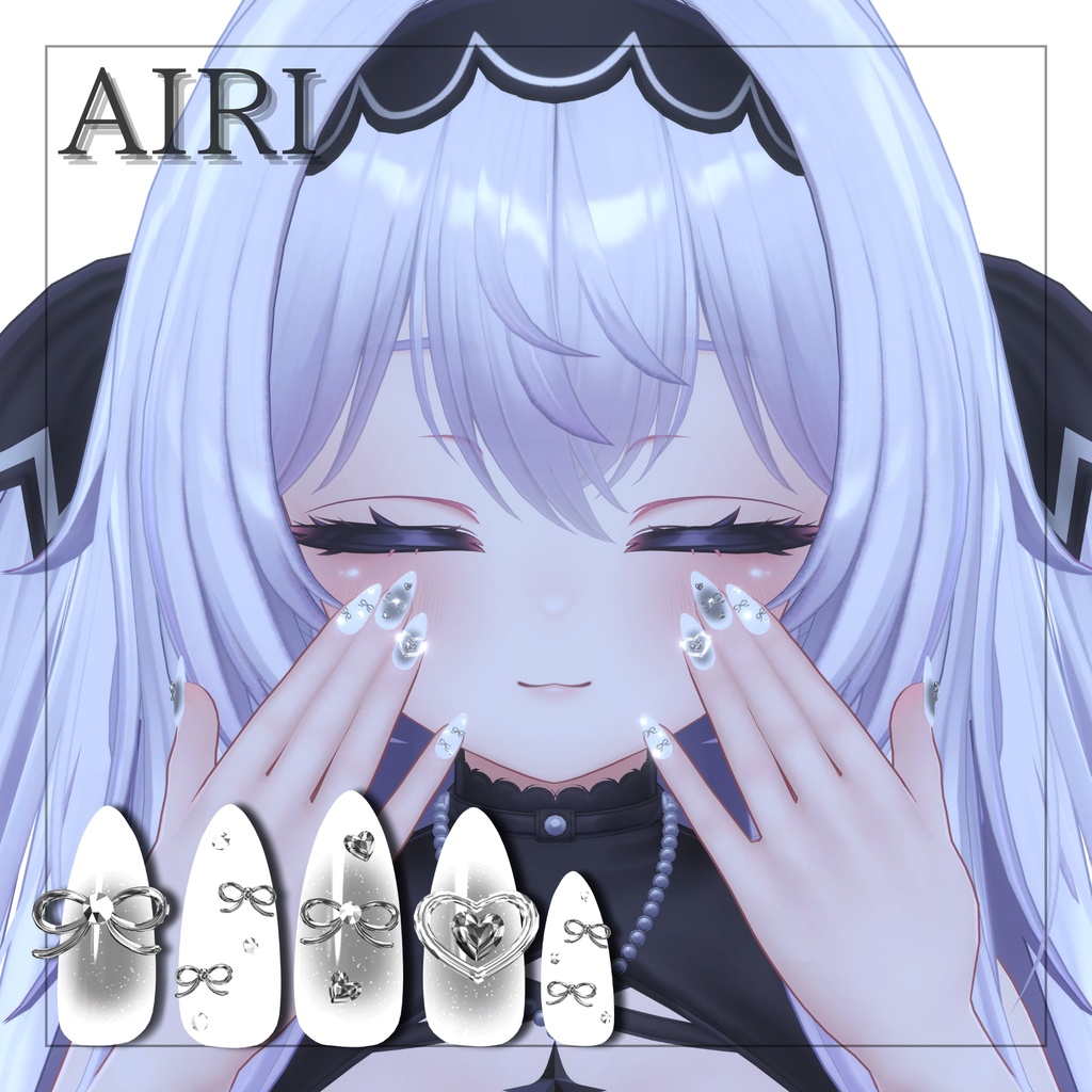 13アバター対応🎀リボンチークネイル