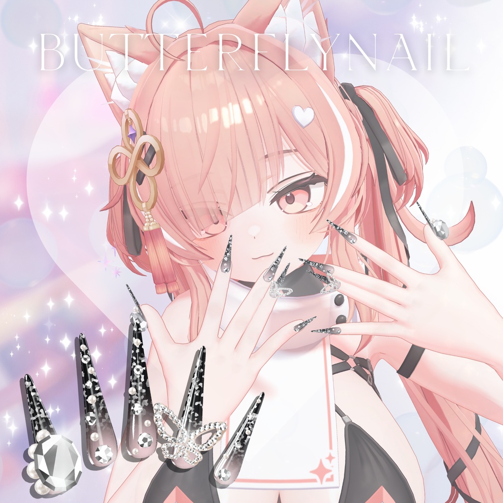 イチゴちゃん対応6種類ネイルチップセット