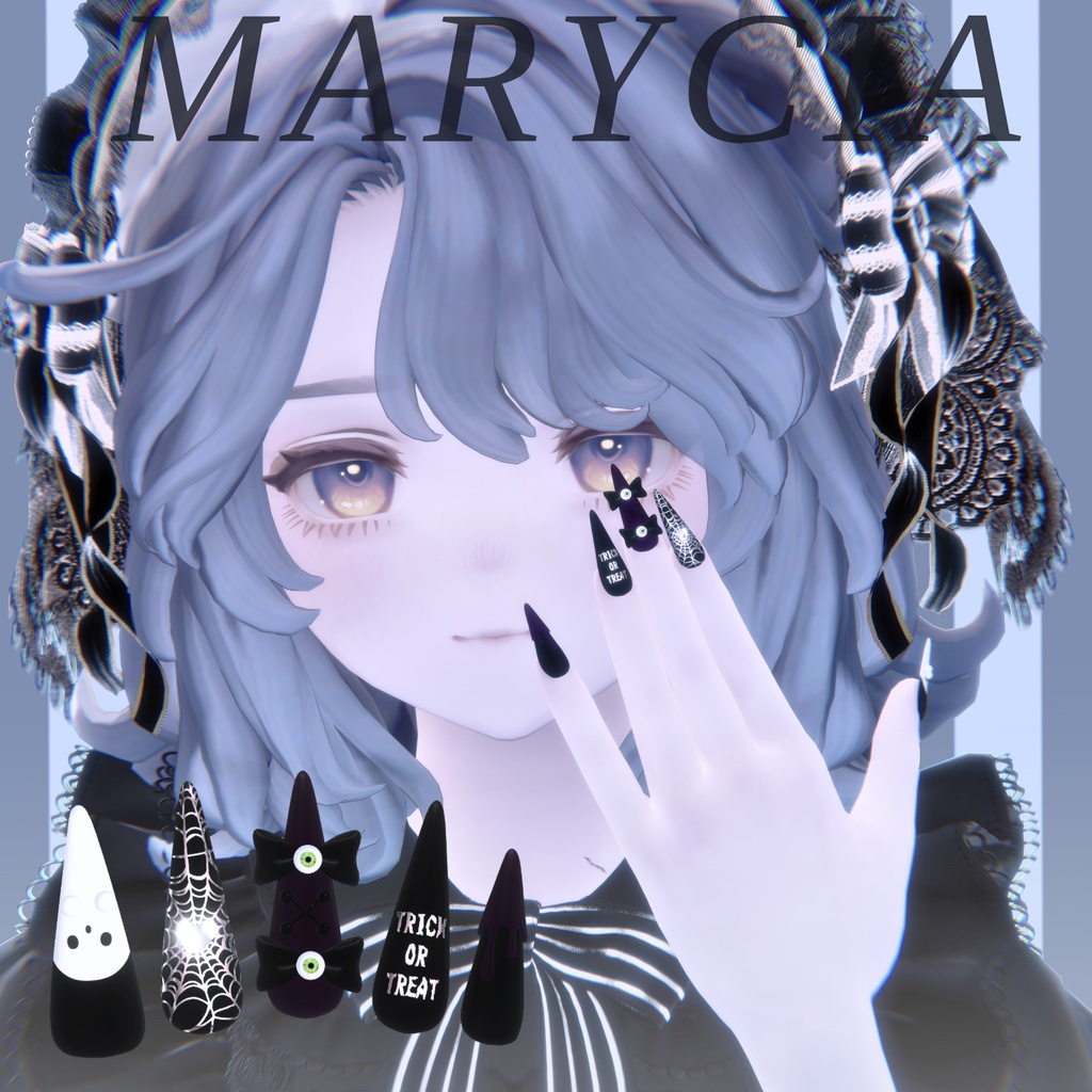 19アバター対応👻HalloweenNail【VRネイルチップ】