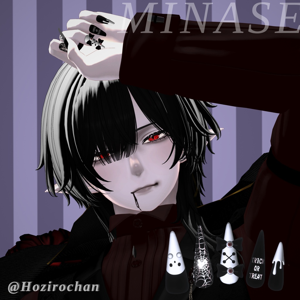 19アバター対応👻HalloweenNail【VRネイルチップ】