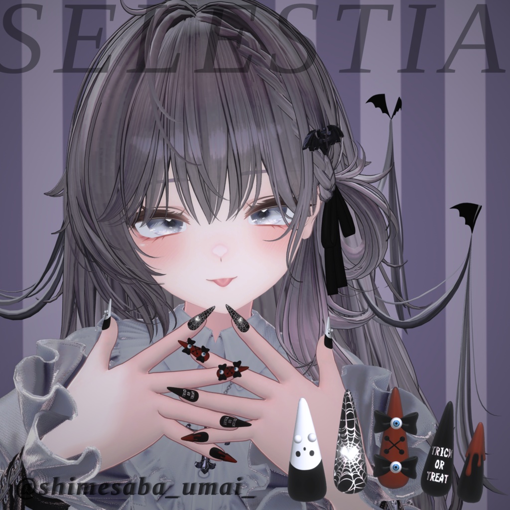 19アバター対応👻HalloweenNail【VRネイルチップ】
