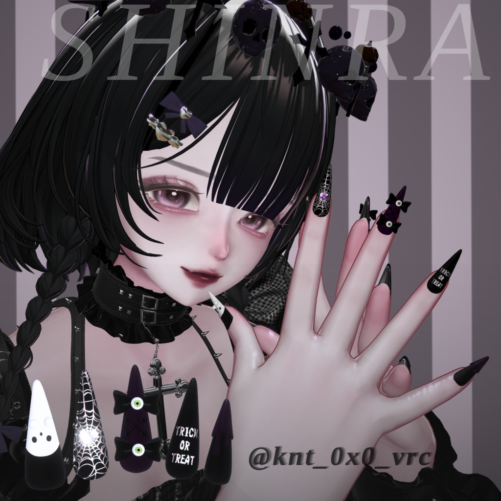 19アバター対応👻HalloweenNail【VRネイルチップ】