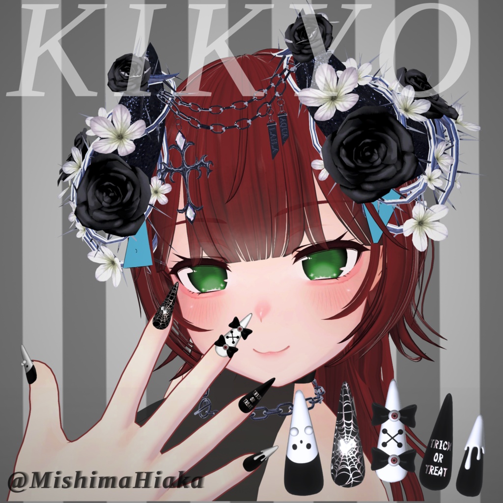 19アバター対応👻HalloweenNail【VRネイルチップ】