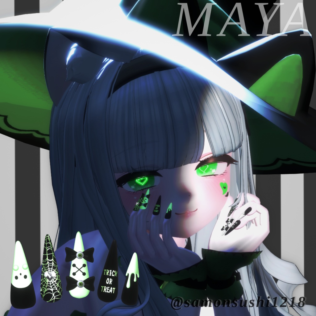 19アバター対応👻HalloweenNail【VRネイルチップ】