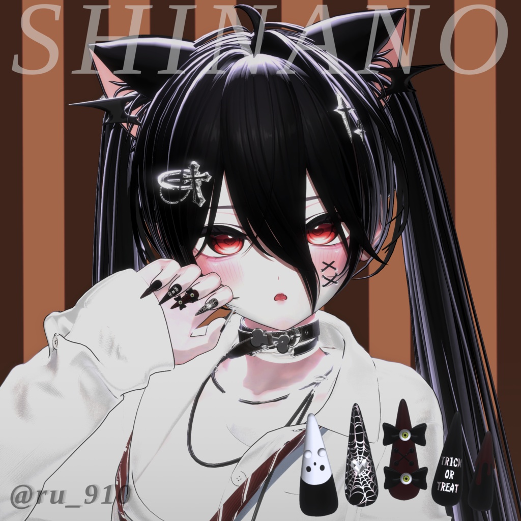 19アバター対応👻HalloweenNail【VRネイルチップ】