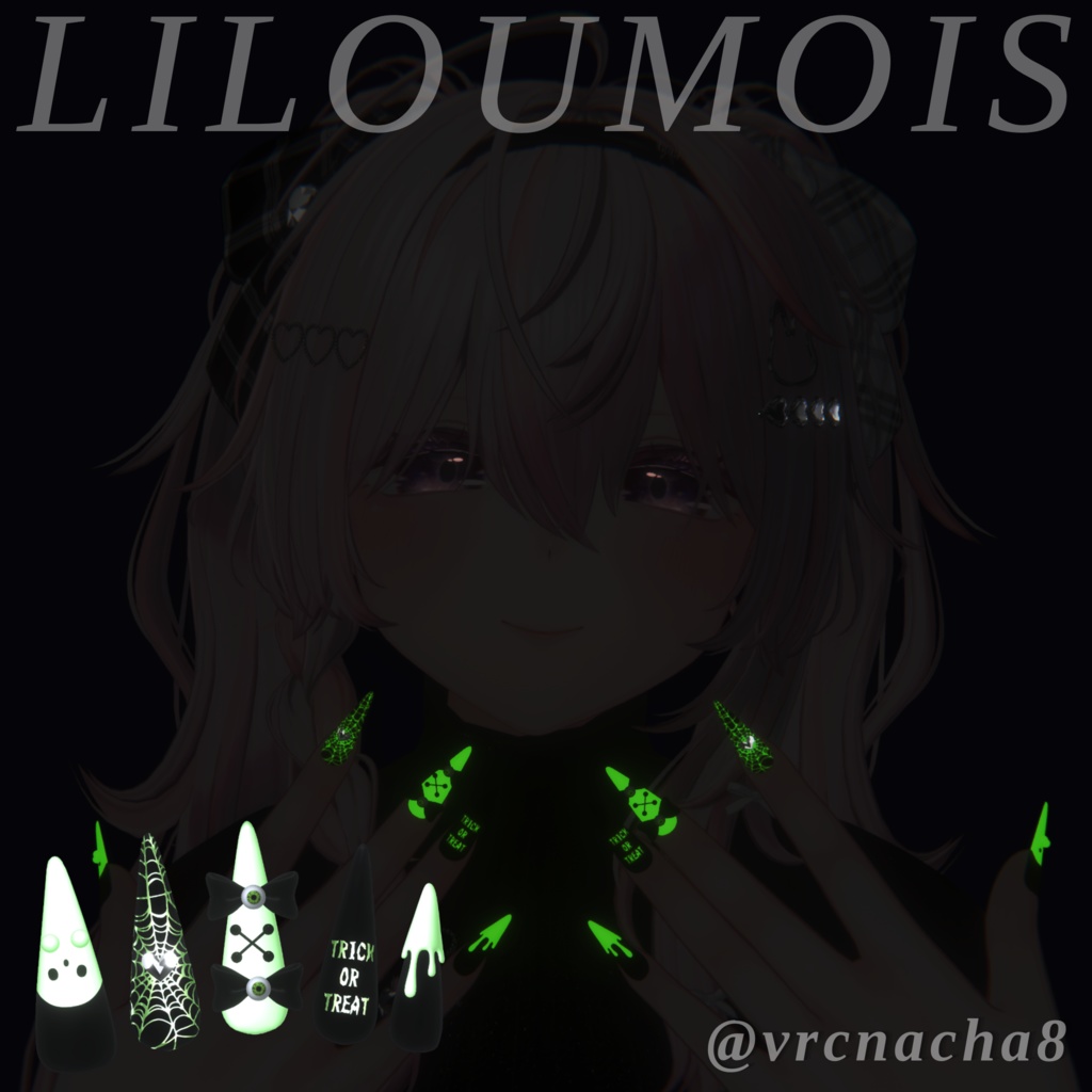 19アバター対応👻HalloweenNail【VRネイルチップ】