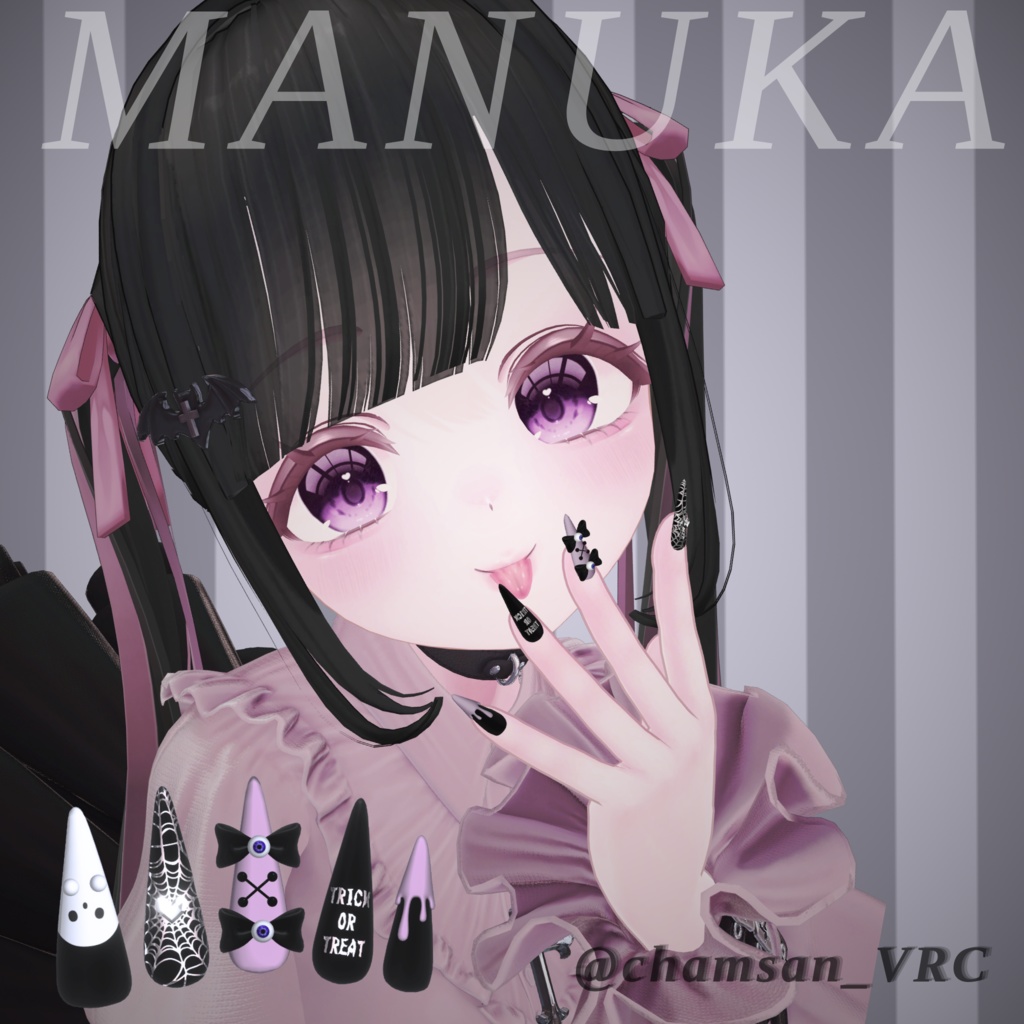 19アバター対応👻HalloweenNail【VRネイルチップ】
