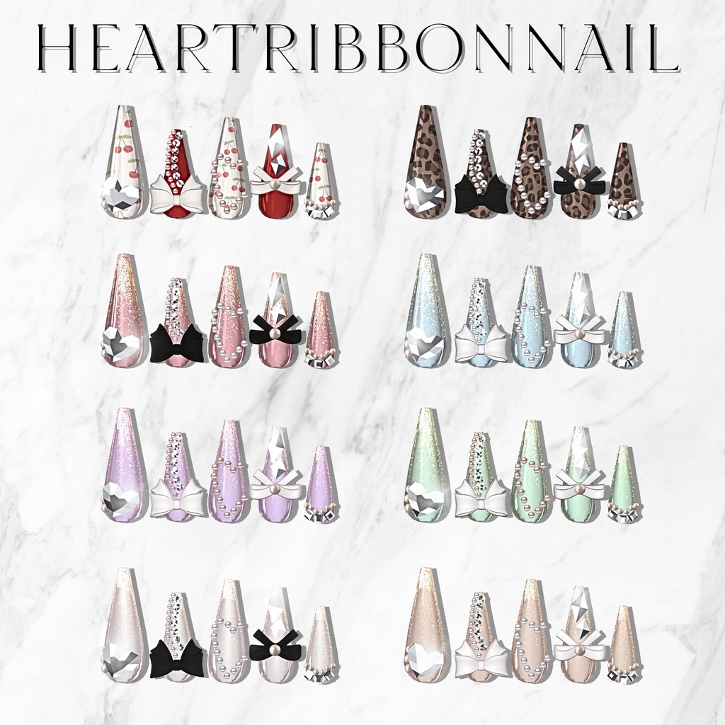 マリシアちゃん対応6種類ネイルチップセット【MA対応】