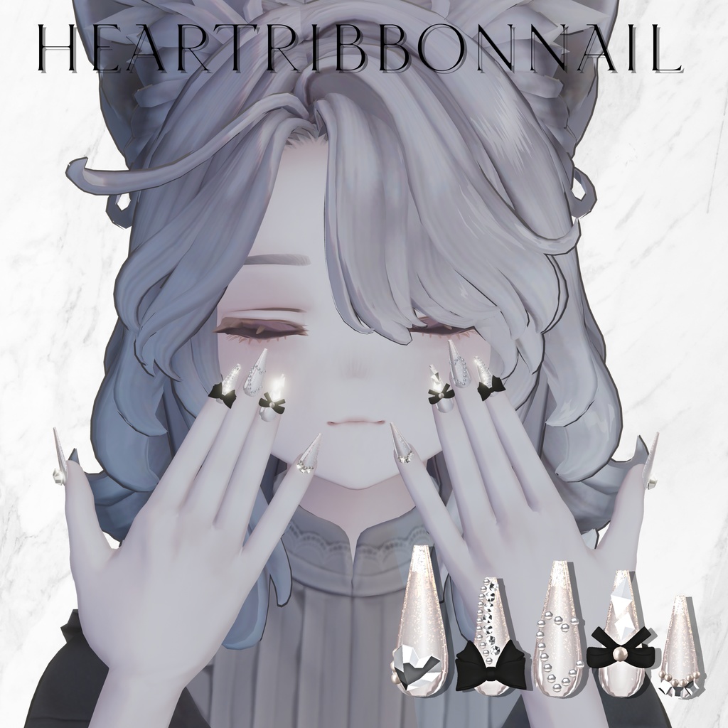 マリシアちゃん対応6種類ネイルチップセット【MA対応】