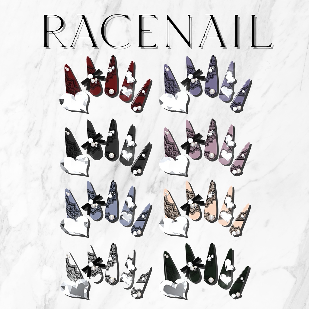 マリシアちゃん対応6種類ネイルチップセット【MA対応】