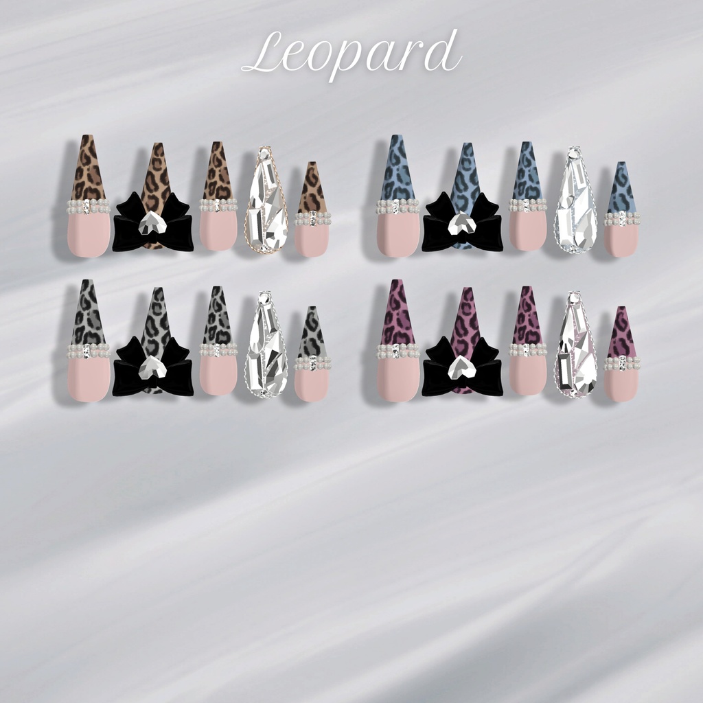 【12/6までSALE✨️】18アバター対応RibbonJewelnail【MA対応ネイルチップ】