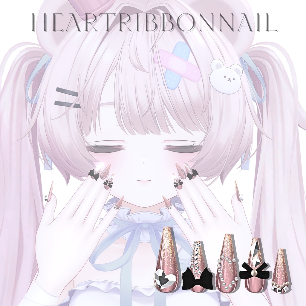 【12/24までSALE🎀】ミルフィちゃん対応6種類ネイルチップセット【フルパックはおまけネイル付き】