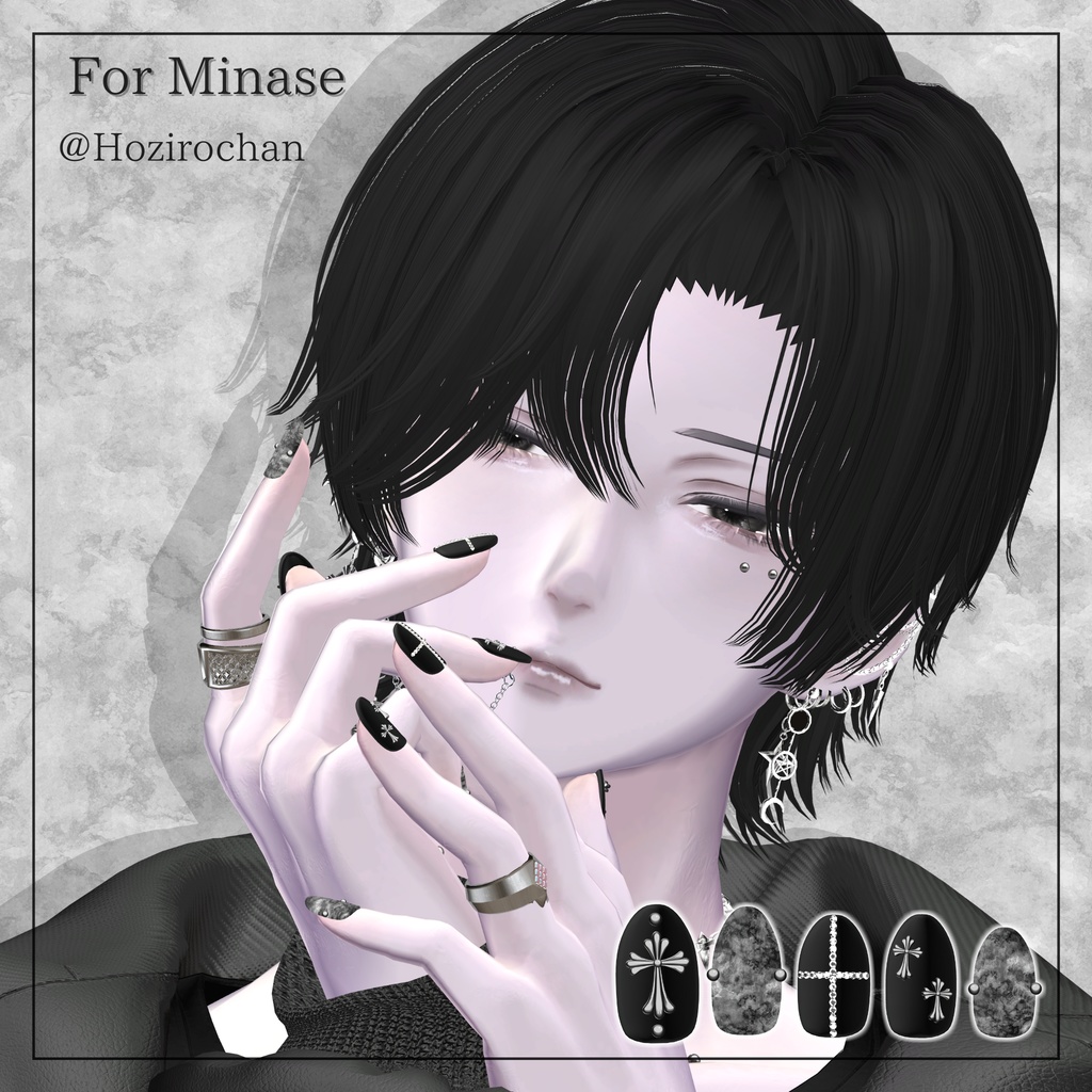 【一周年記念セール】フォロワー様500人ありがとうございますネイル