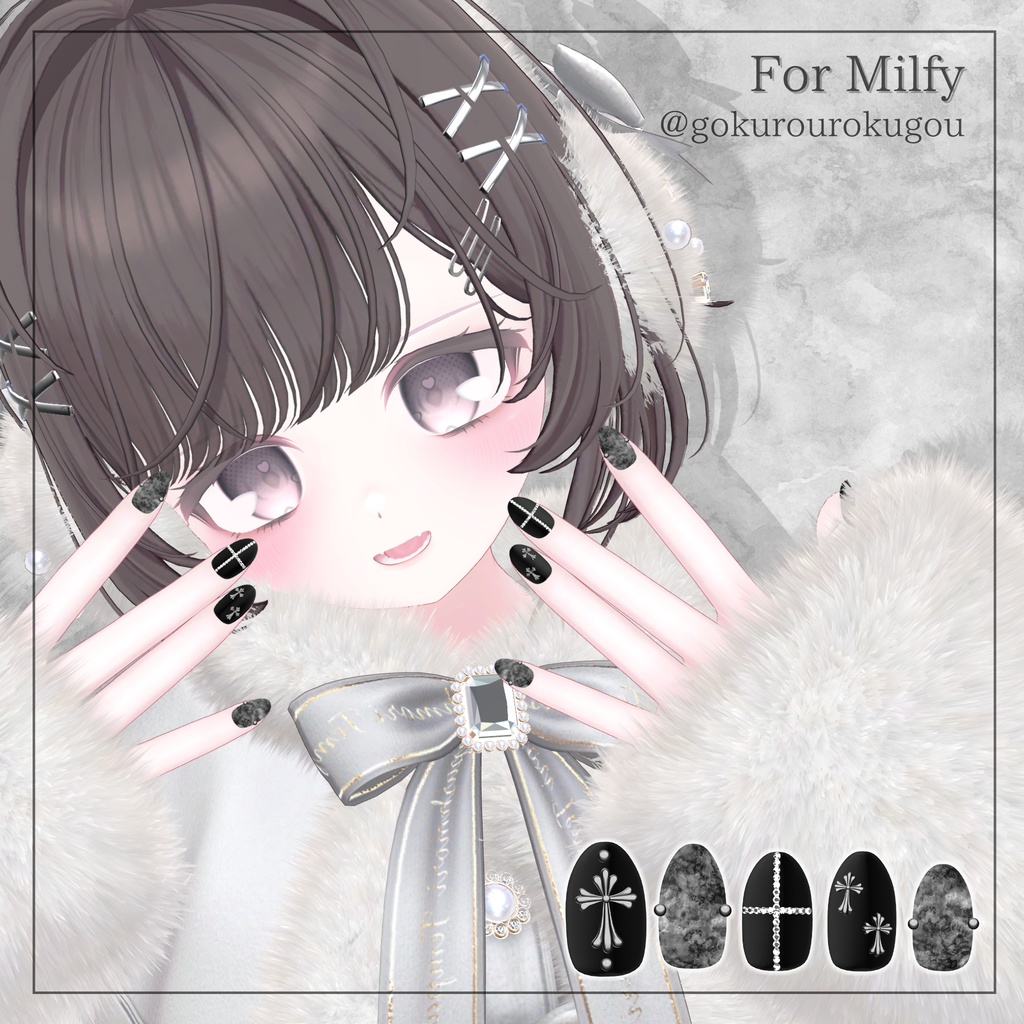 【一周年記念セール】フォロワー様500人ありがとうございますネイル