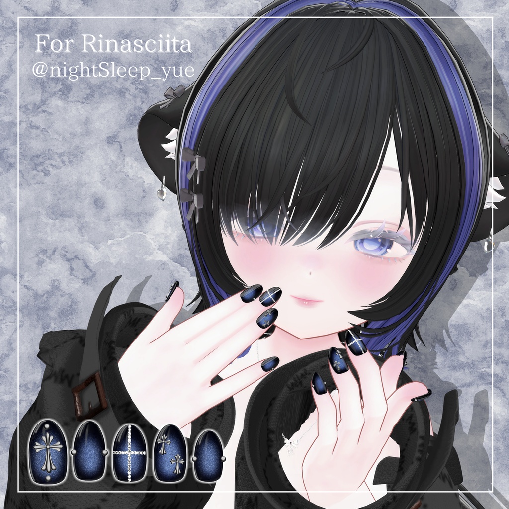 【一周年記念セール】フォロワー様500人ありがとうございますネイル