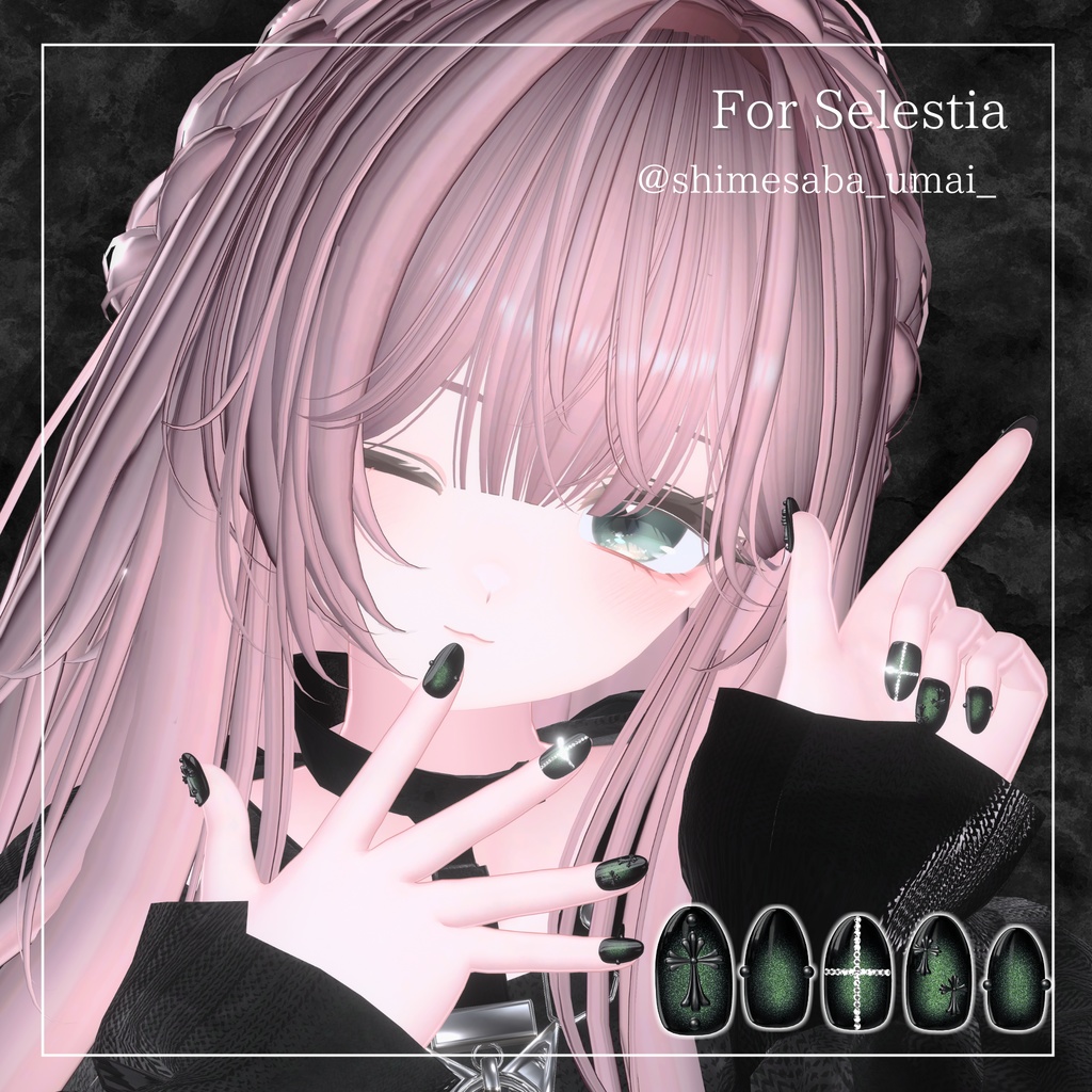 【一周年記念セール】フォロワー様500人ありがとうございますネイル