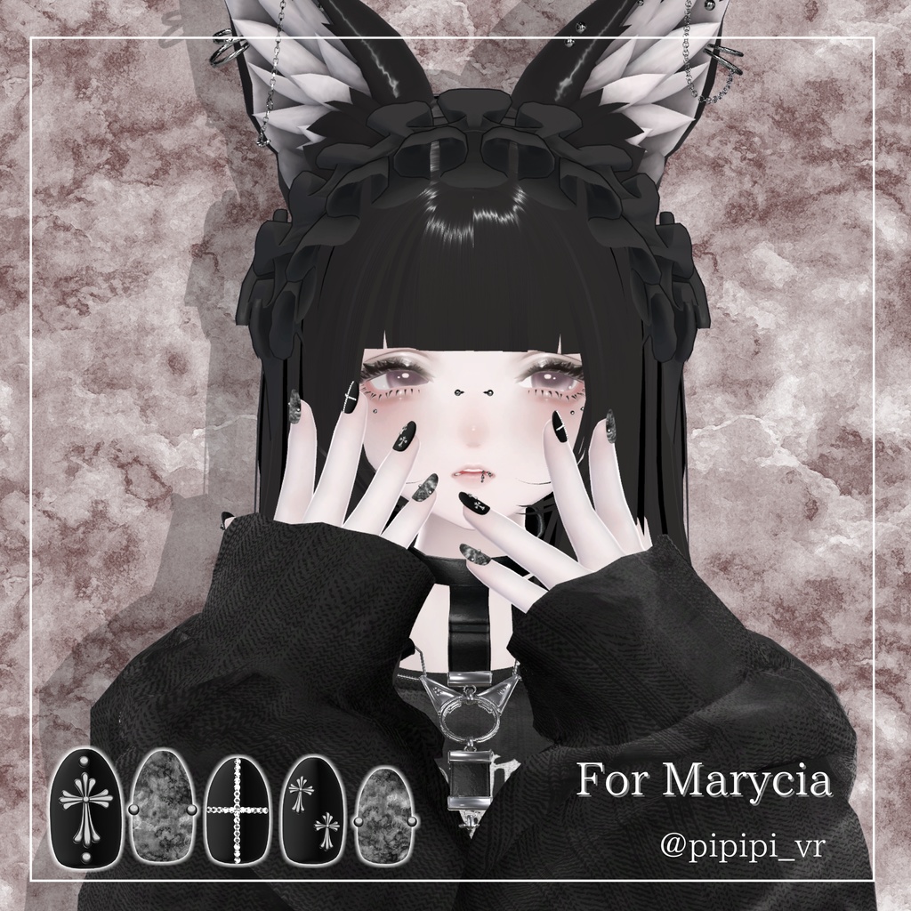 【一周年記念セール】フォロワー様500人ありがとうございますネイル