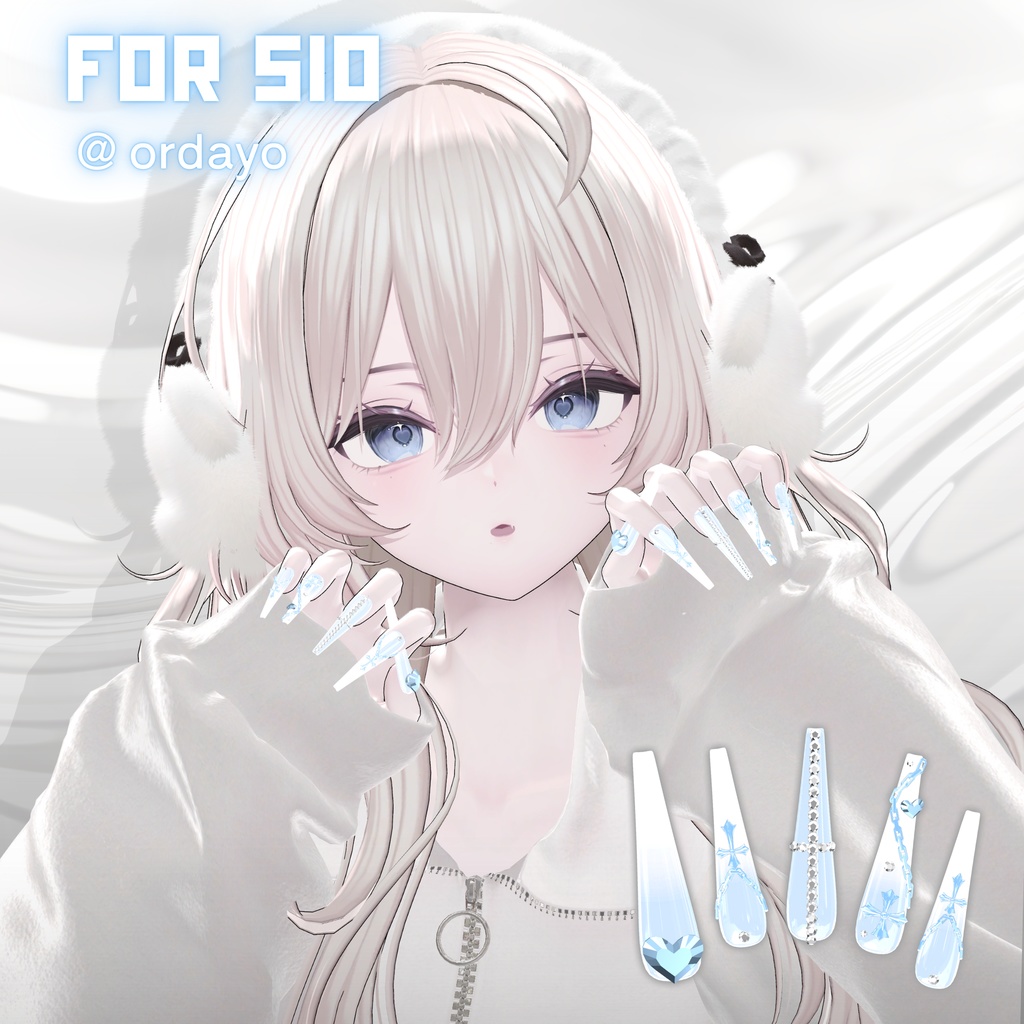 【2/11までSALE】26アバター対応ロングクロスネイル