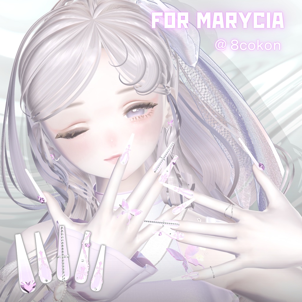 【2/11までSALE】26アバター対応ロングクロスネイル