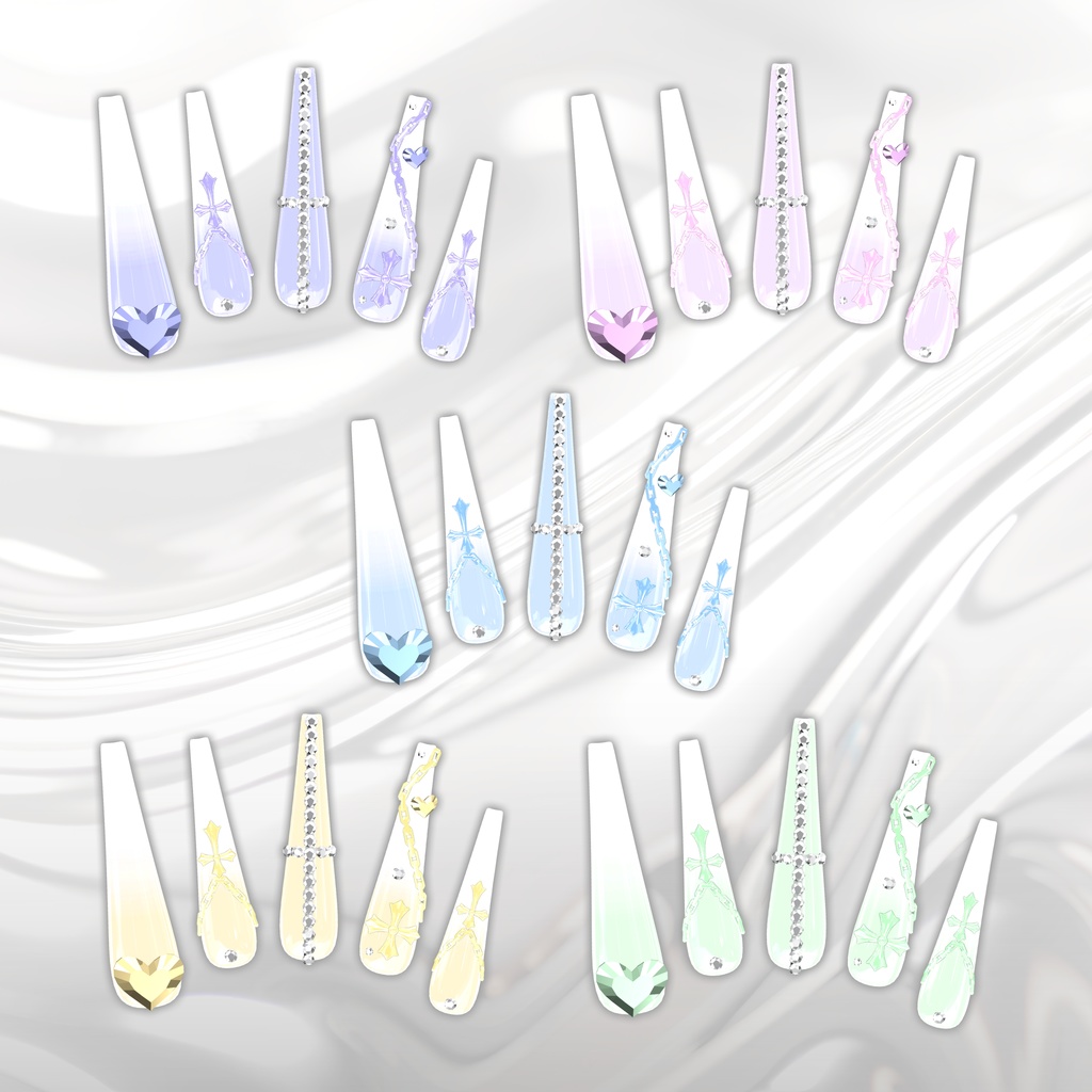 【2/11までSALE】26アバター対応ロングクロスネイル