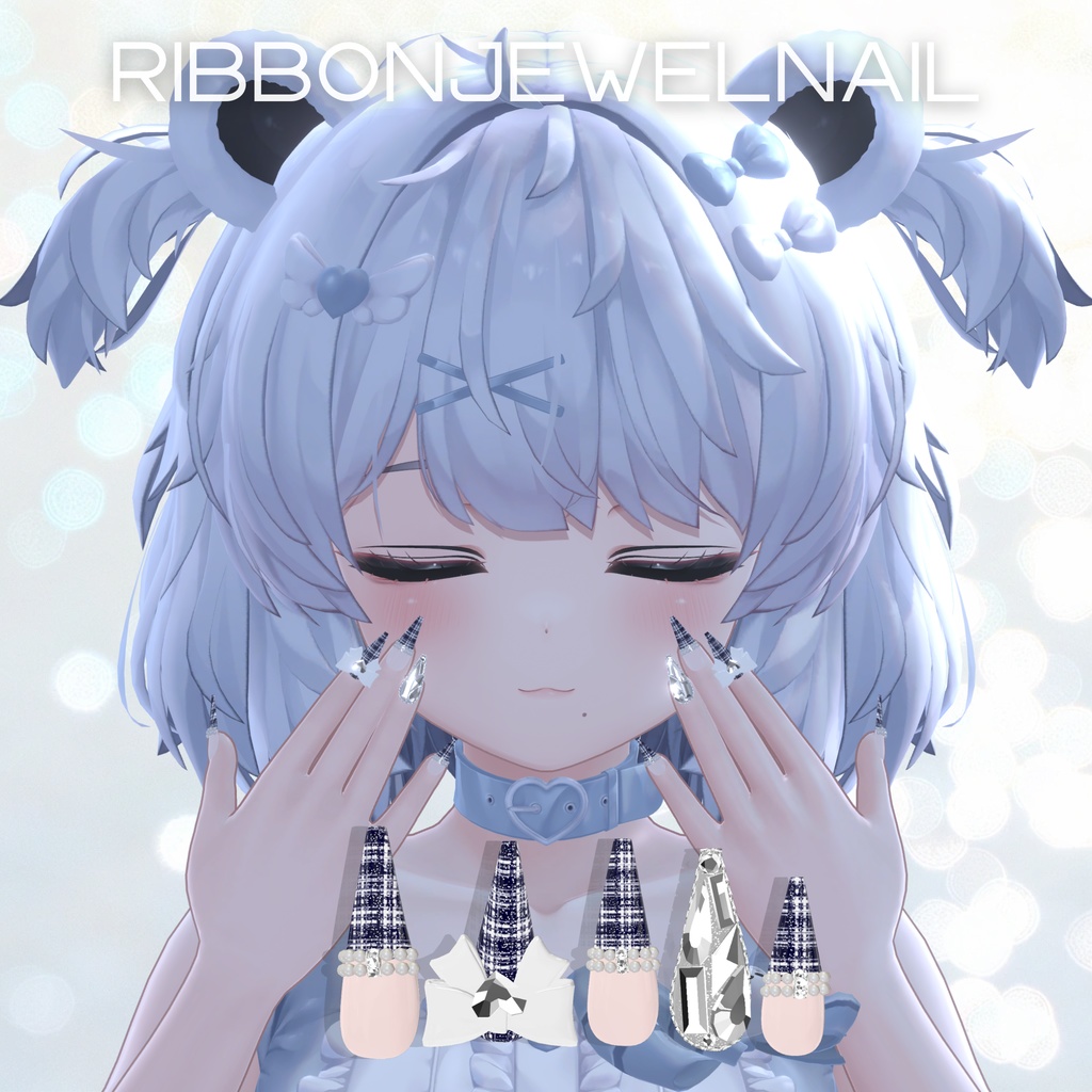 【2/7までSALE】クマリちゃん対応6種類ネイルチップセット