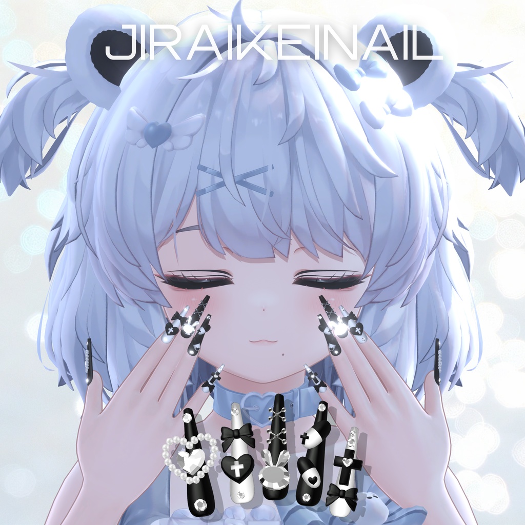 【2/7までSALE】クマリちゃん対応6種類ネイルチップセット